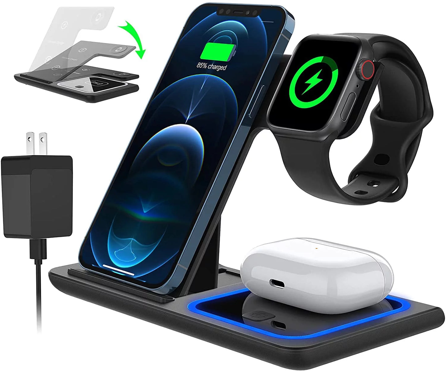 Wireless Charger, 18W Fast Iphone Charging Station 